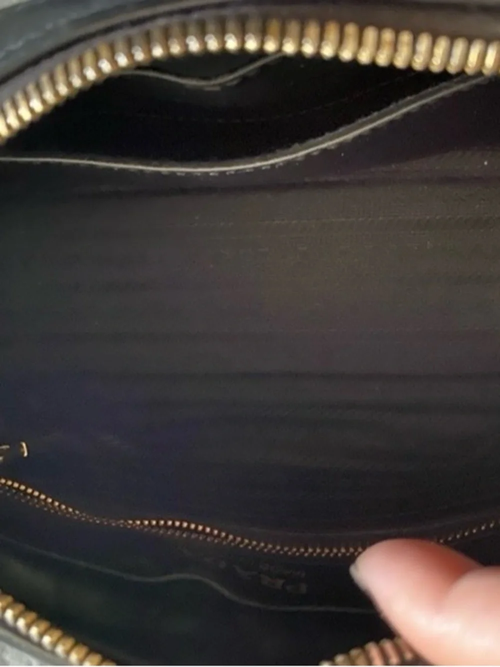 Prada Black Quilted Leather Crossbody Camera Bag with Gold Logo